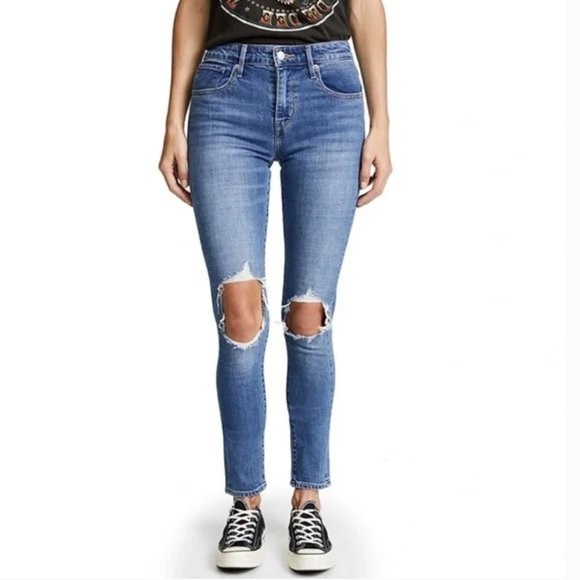 Denim - Blogger Fav💞 Levi’s 721 High Rise Skinny Jeans Distressed